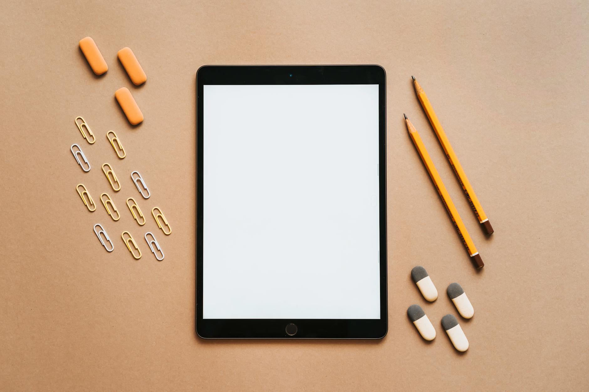 back to school flatlay